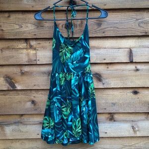 AMERICAN APPAREL MINI Tropical Floral Dress SIZE L